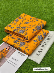 Sapphire Doria Linen All Over 2 PC Suit DL13