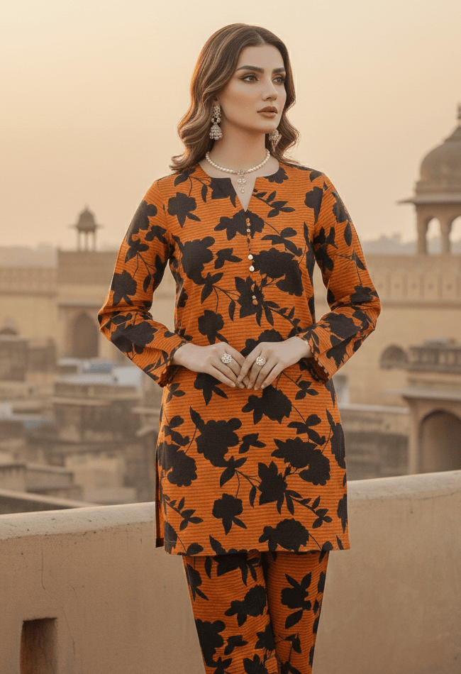 Sapphire 2-PCS ALLOVER PRINTED MID SEASON Premium COTTON A08