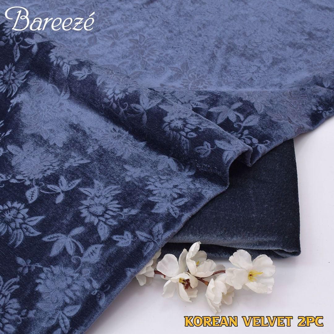 Breeze Korean Velvet 2-Piece Suit Unstitched