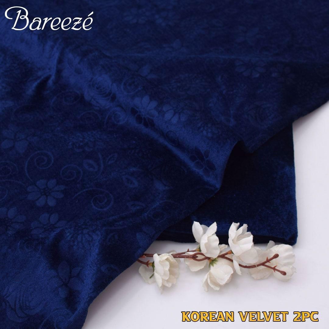 Breeze Korean Velvet 2-Piece Suit Unstitched
