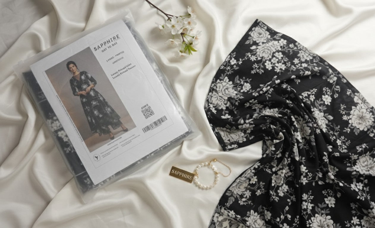 Sapphire 2-PCS ALLOVER PRINTED MID SEASON Premium COTTON 4302