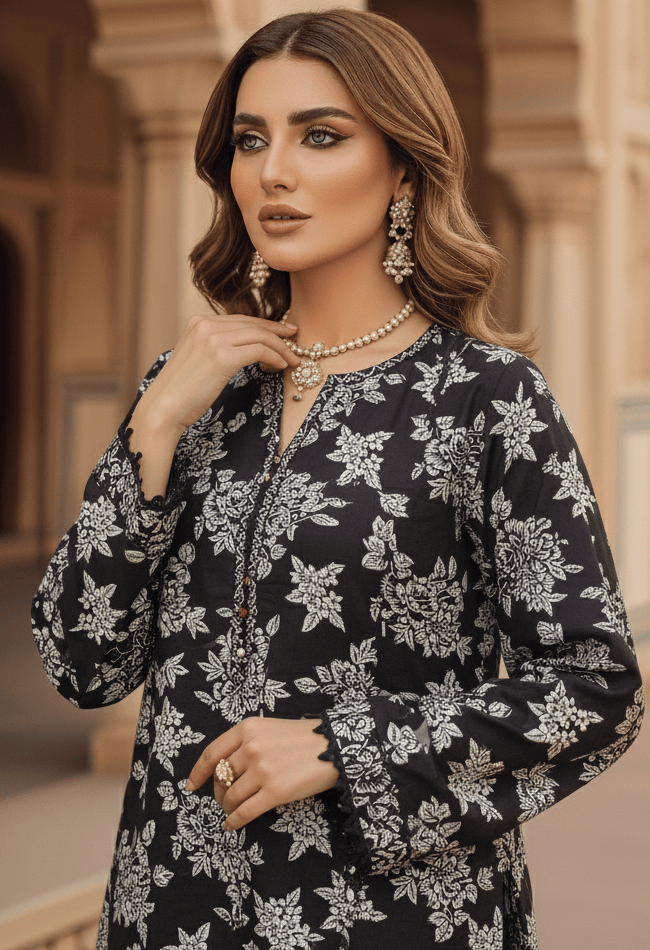 Sapphire 2-PC ALLOVER PRINTED MID SEASON Premium COTTON A02