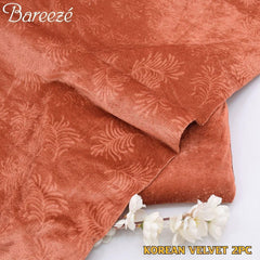 Breeze Korean Velvet 2-Piece Suit Unstitched B04