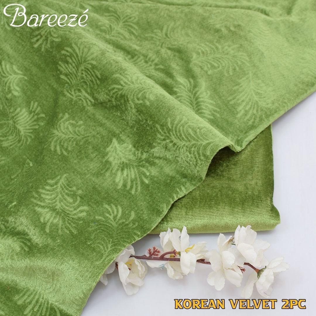 Breeze Korean Velvet 2-Piece Suit Unstitched