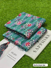 Sapphire Doria Linen All Over 2 PC Suit DL03